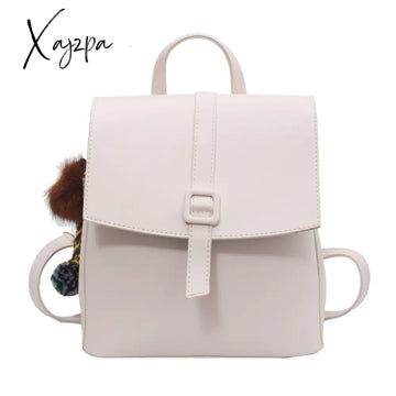 Xajzpa - New Multifunction Backpack Women Leather Backpacks Small School Bags For Teenage Girls